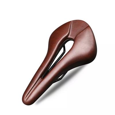 Selbstgepolsterter Sattel hohler PU-Fahrradsattel Ergonomisches Rillendesign Sattel Fahrradzubehör