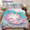 Salamander Pattern Bedding Quilt Set Quilt Cover Pillowcase Home Decoration Birthday Gift (1 * duvet cover + 2 * pillowcase, without core)