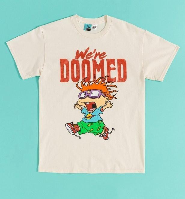 Rugrats Chuckie We re Doomed Cartoon Retro Unisex T-shirt S-5XL L