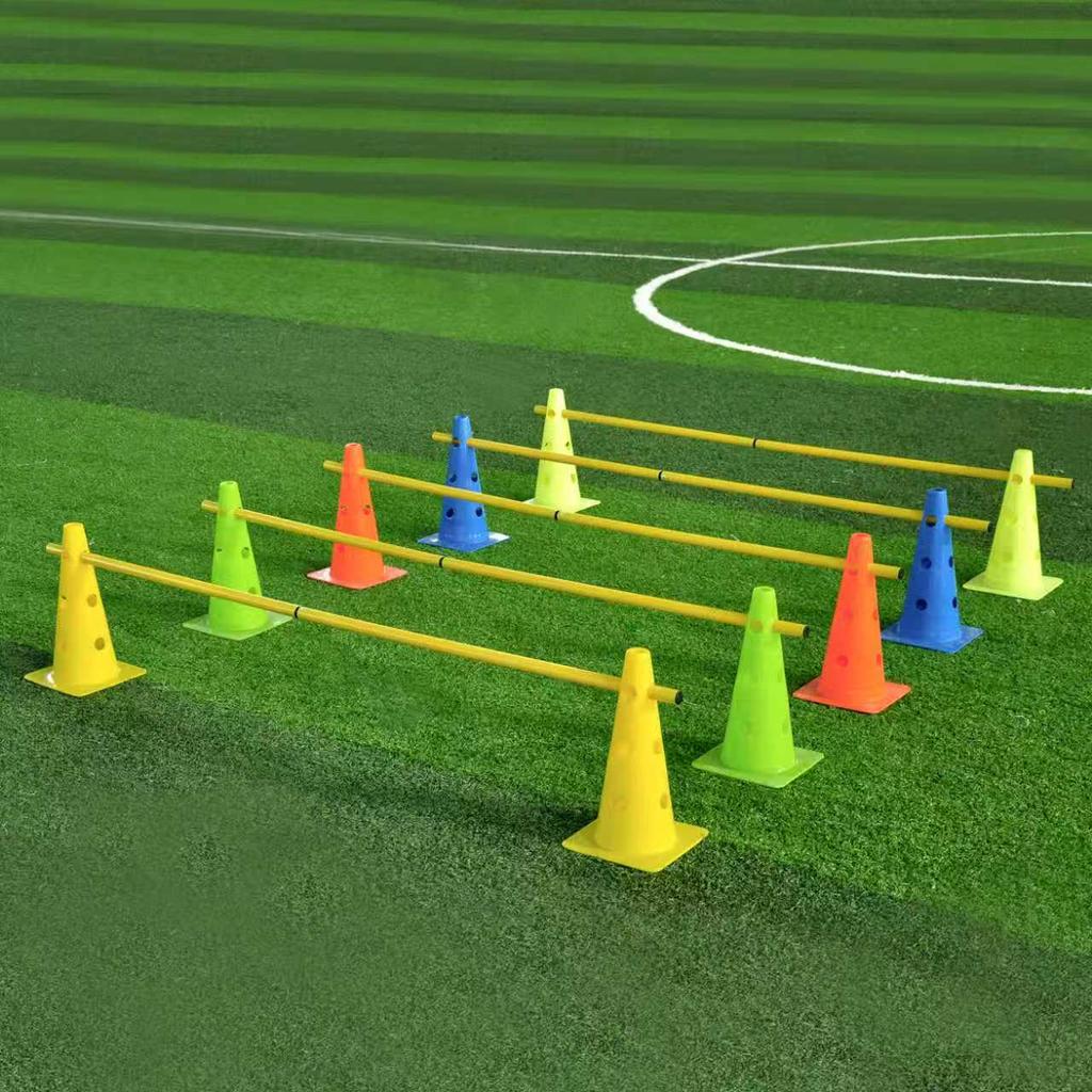 Adjustable Multi-Functional Agility Cones, Poles & Hurdles for Football Training & Sensory Integration