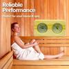 Bimetallic Strip Wall Mounted Thermometer Heat-Resistant Materials Hair Hygroscopic Element Hygrometer Pine Wood Casing