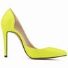 LOSLANDIFEN Two-Piece Women Pumps Pointed Toe Patent Leather Fashion High Heel Shallow  Woman Office Wedding Shoes