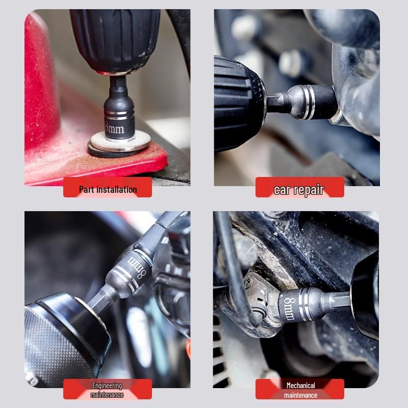 Electric 8mm Hex Socket Bit for Drill, Strong Magnetic, Self-Tapping