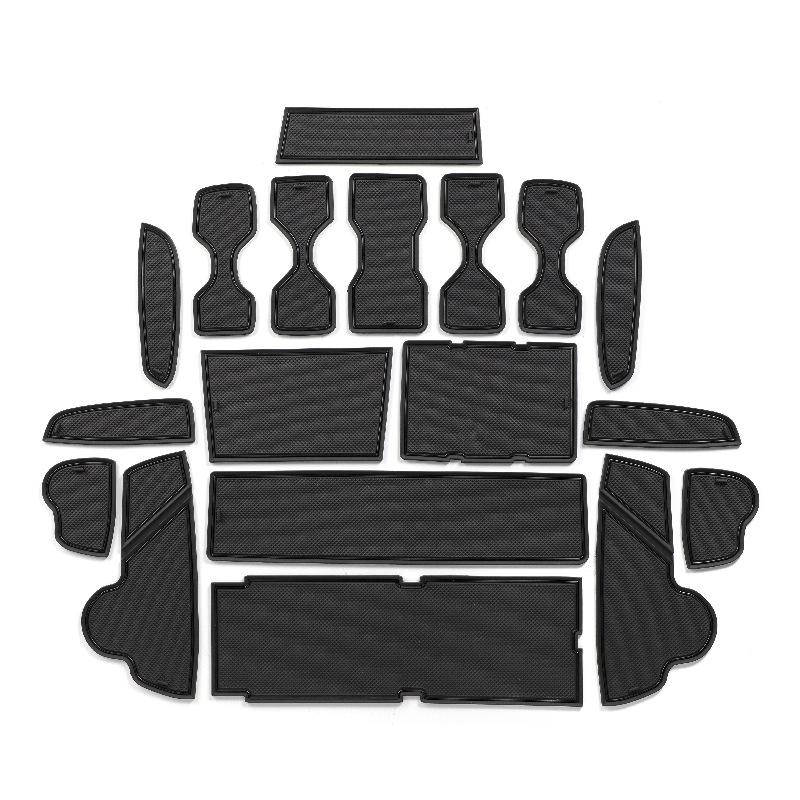 For 2024 Santa Fe Car Interior Door Channel Mat Anti-slip Decorative Mat Storage Slot Organizer Pad