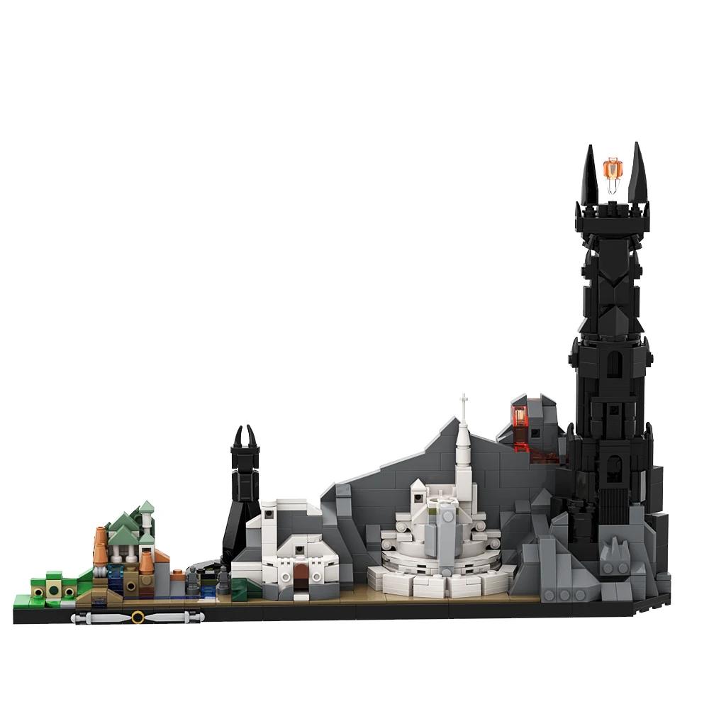 

Gobicks MOC City Rings Skyline Architecture Movie Creative Street View House Constructing Blocks Educational Toy For Present