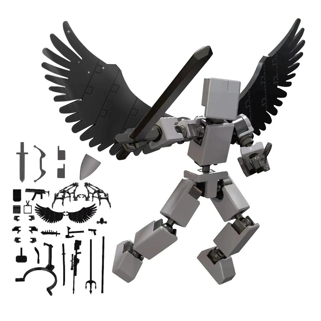 Titan13 Action Figure Multi Jointed Movable Nova Titan Lucky 13 Action Figure Poseable DIY Assembly Desk Ornament Dummy Gifts