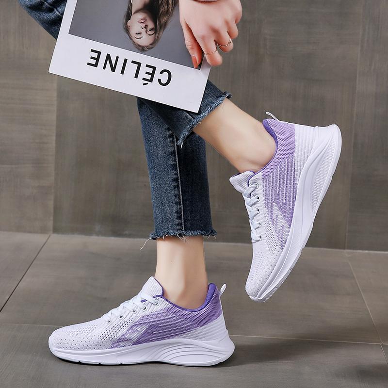 New Women's Shoes Breathable Casual Sneakers Summer White Running Shoes Lightweight Soft Sports Shoe for Male Large Size