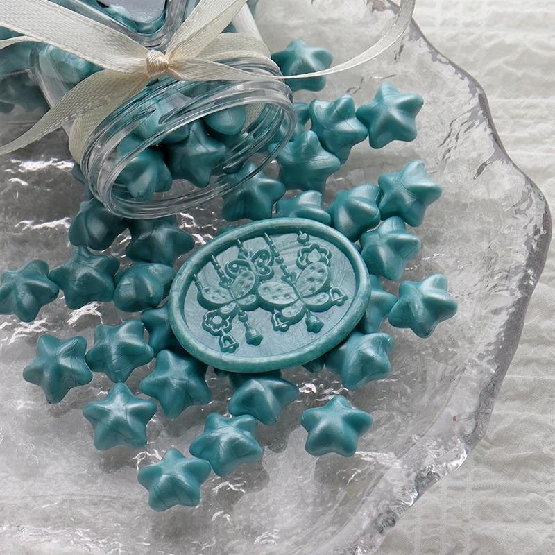 NEW 150pcs Five-pointed Pentagonal Lacquer Wax Grains Diy Envelope Sealing Hand Account Decorative