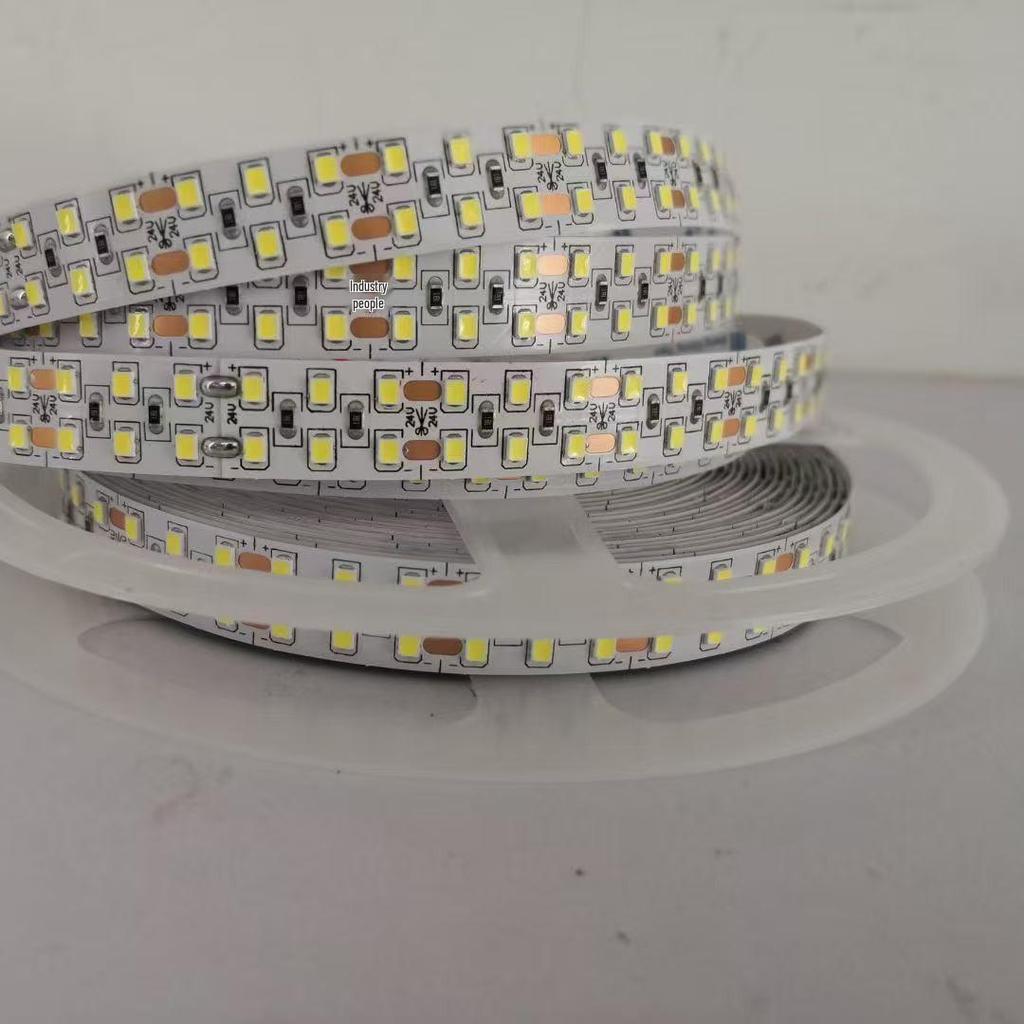 24V Double Row LED Strip Light, 240 LEDs, Self-Adhesive, 15mm Wide, High Brightness Linear Light.