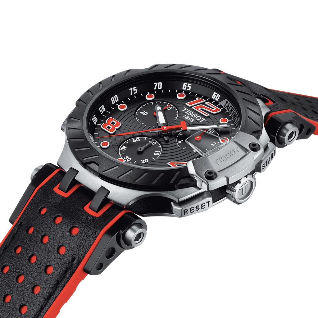 Tissot Leather Strap Black Dial Men's Fashion Watch T115.417.27.057.04