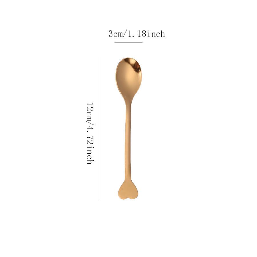 Exquisite Gold & Silver Stainless Steel Dessert and Coffee Stirring Spoon Gift