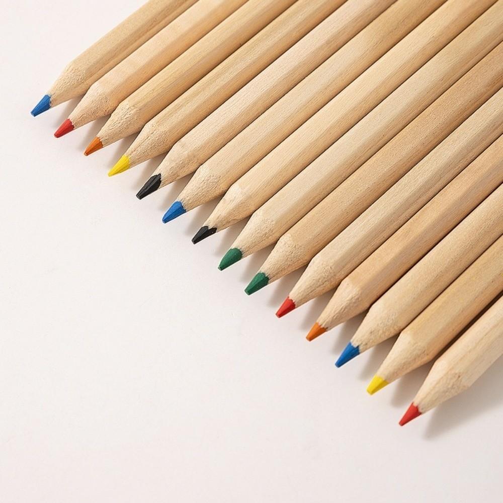 5 Boxes/30pcs Kraft Paper Box Children's Short Pen Mini Drawing Pencil Student Stationery