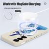 Ocean Wave Whales Pattern Case For Samsung Galaxy S26 Ultra S25 FE S24 S23 S22 Plus S21 FE Built-in Metal Plate Magnetic Silicone Cover
