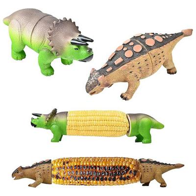 Dinosauří držáky na kukuřičné klasy pro děti i dospělé, opakovaně použitelné špízy na kukuřičné klasy, dinosauří vidličky na kukuřici, dekorace kuchyňského stolu
