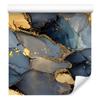 Navy Blue and Brown Ink Wallpaper for Living Room and Bedroom 50x1000