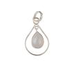 Regenbogenmondstein Edelstein 925 Sterlingsilber Schmuck Handgefertigter Anhänger 1,60" PP-3-29