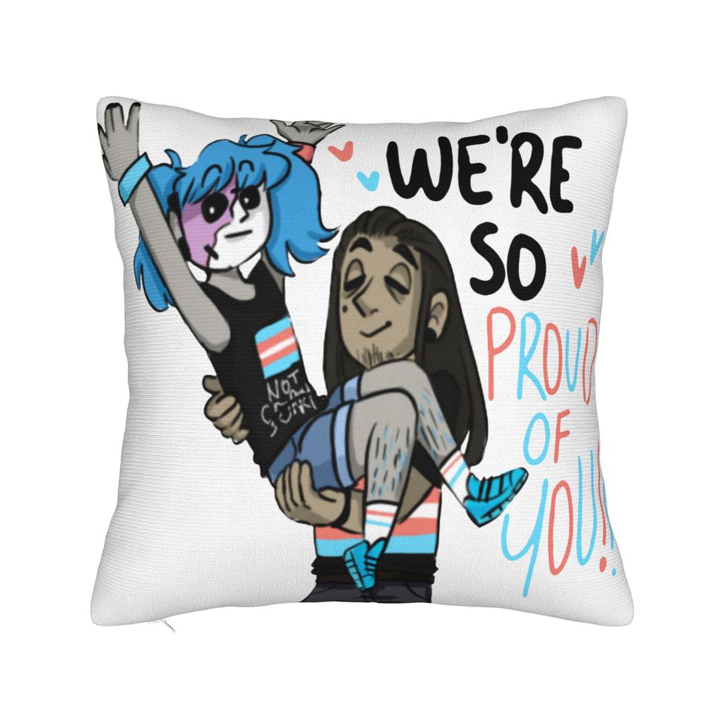 Sally Face Horror Game Pillowcase Soft Polyester Cushion Cover Decor Sal Fisher Throw Pillow Case Cover Home Square 40*40Cm
