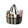 Bolsa Tote de Malha Transparente para Cosméticos Acessórios de Praia Banheiro Chuveiro Viagem Portátil Toalha Necessaire Bolsa de Mão Organizador de Armazenamento