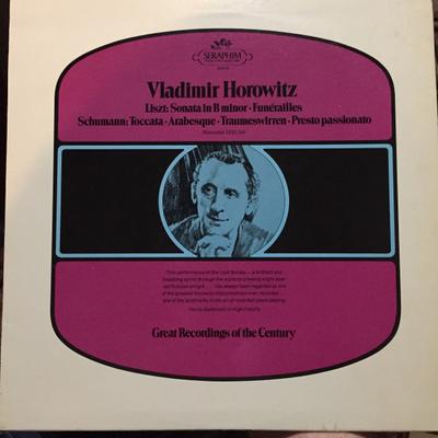 LP Record FRANZ LISZT / ROBERT SCHUMANN PLAYS - Liszt : Sonata In B Minor - Funérai 60114 Seraphim US Classical Used