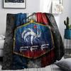 1PC France National Football Team Patterned Flannel Blanket Suitable For All Seasons for Home Decor Warmth and Comfort Gifts Holiday Present