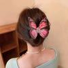 Summer Butterfly Hair Clip Acrylic Hair Claw Fashionable Hairpin Elegant Hair Accessory Girls Hair Ornament for Women