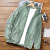 Men Sunscreen Jacket with Elastic Cuffs Hood Zipper Breathable Outdoor Sun Protection Outerwear Lightweight Versatile Wear