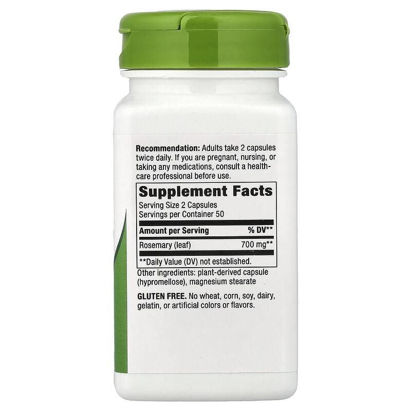 Rosmarinblatt, 100 vegane Kapseln (350 mg pro Kapsel)