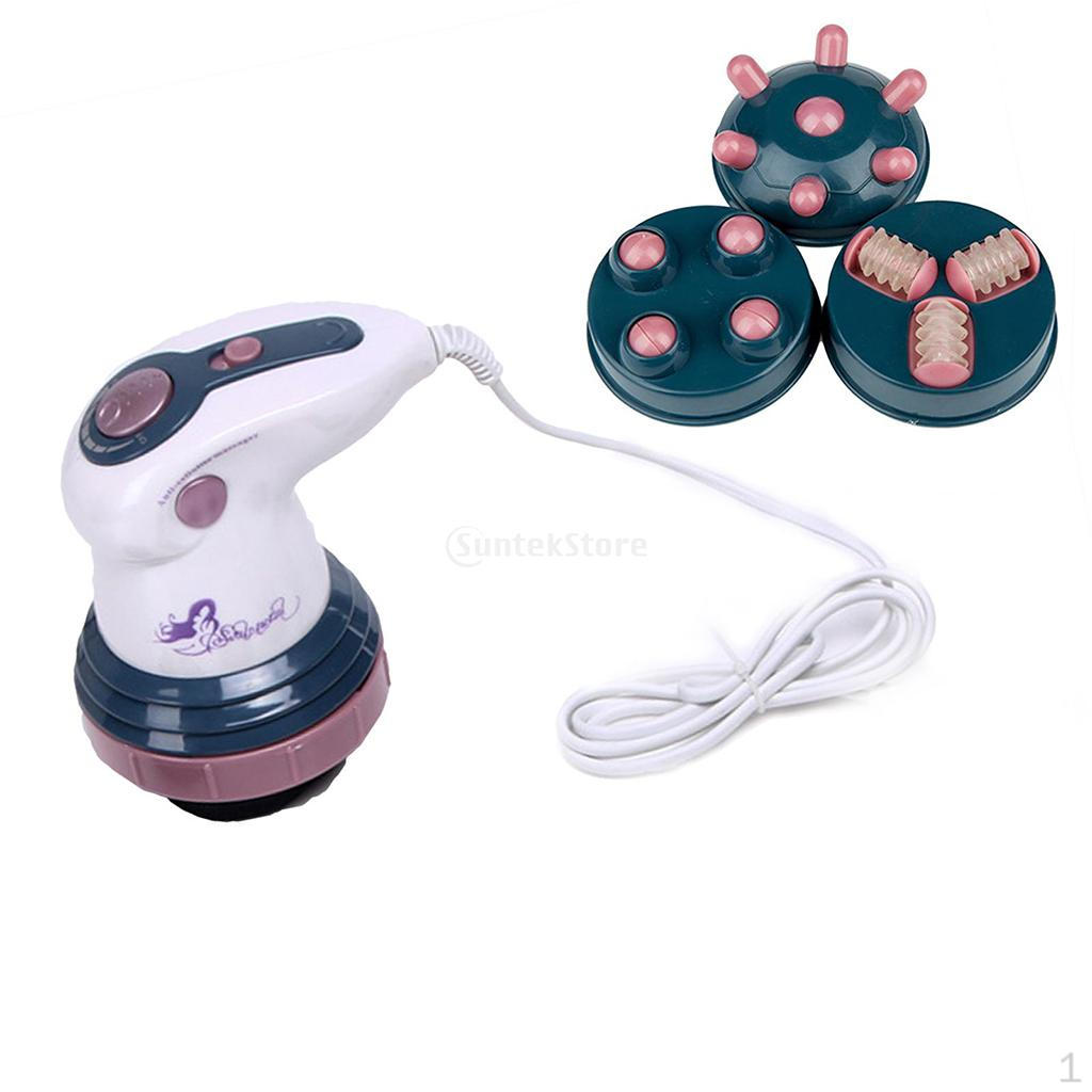 Handheld Body Massager with 4 Massage Head US