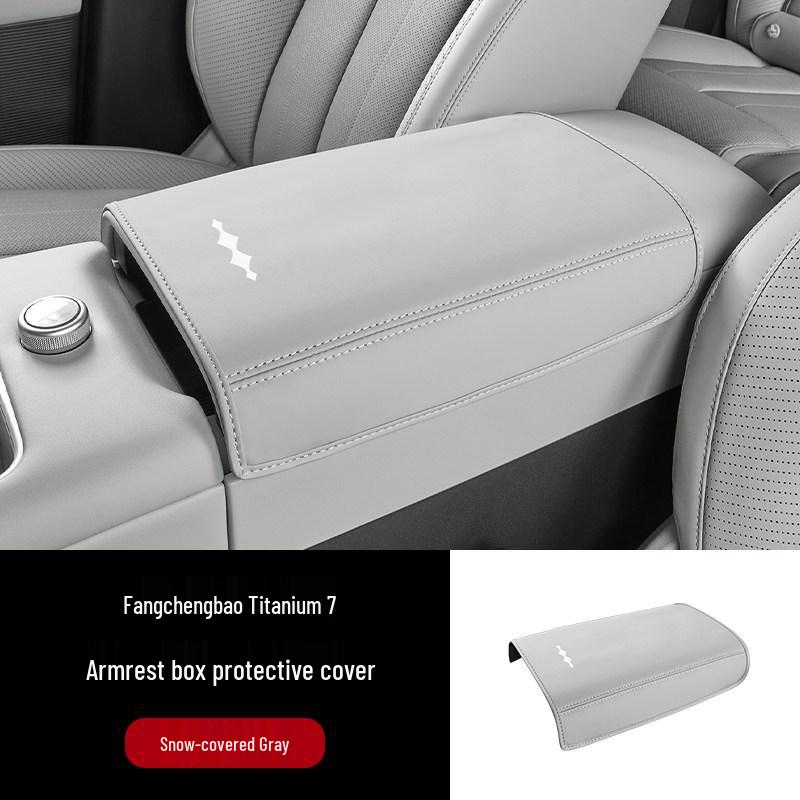 Equation Leopard Titanium 7 Armrest Box Cover - Original Car Color Protection Pad