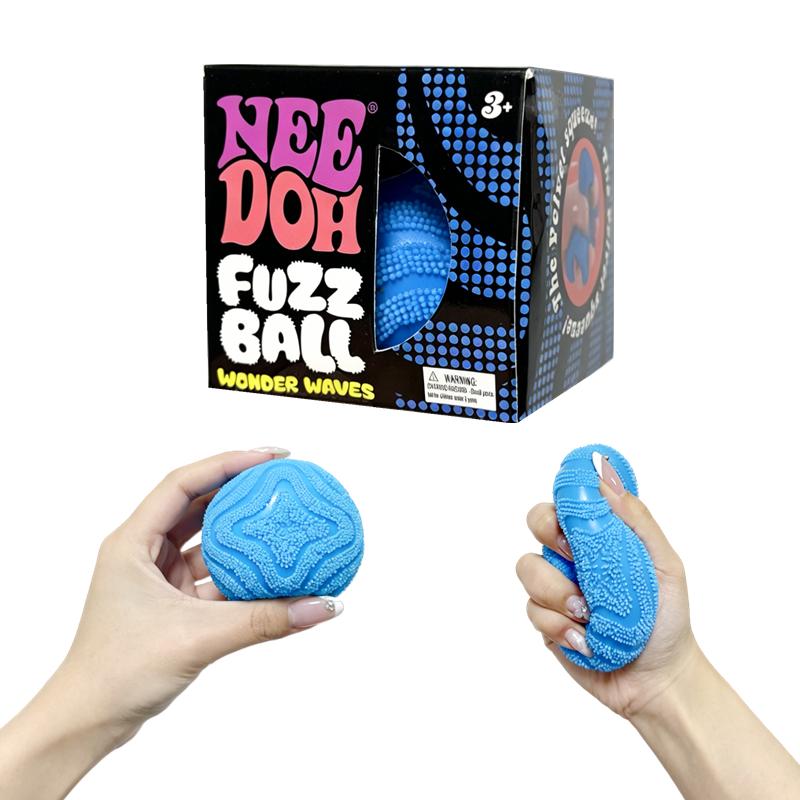 New Soft Fluffy Nee  Doh Fuzz Ball Squeeze Squishy Toys Stress Relief  Fidget Squishy Portable Anxiety Relieve Decor Gifts