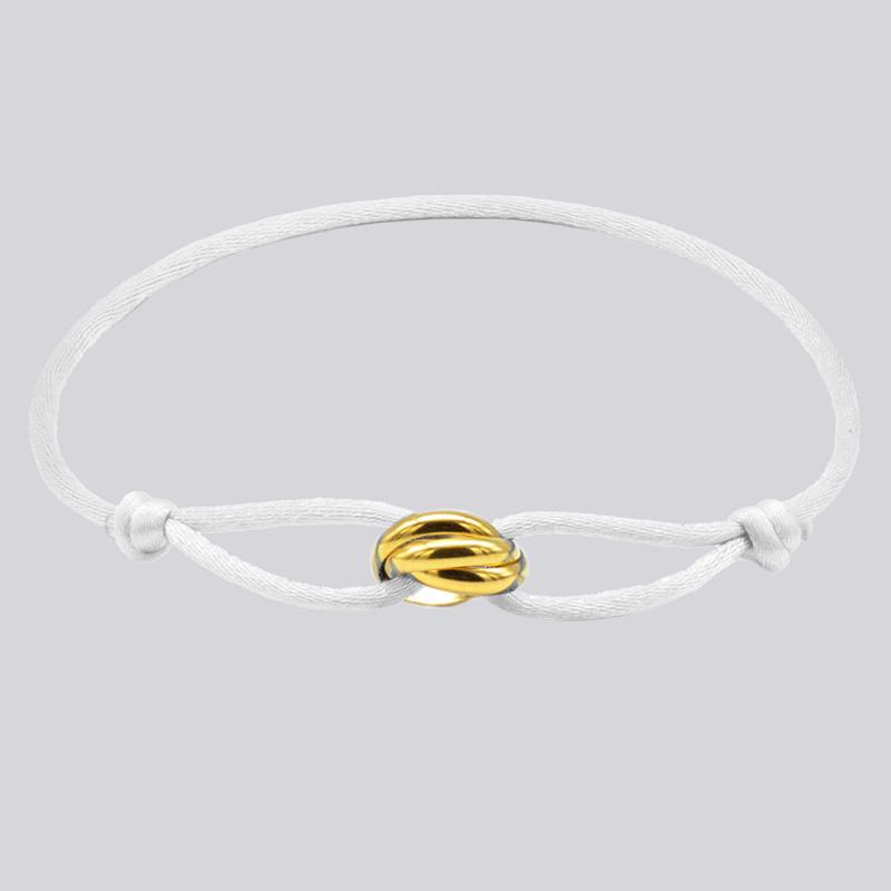 Bracelet 3 Stainless Steel Metal Buckle Bracelet Adjustable Rope Classic Bracelet for Men Friendship Jewelry Gift for Women