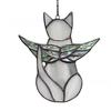 Cat Gift for Home Acrylic Hanging Pendant with Chain, Animal Ornament Window Decorative Wall Decor, Cute Lover Room Decoration Decor
