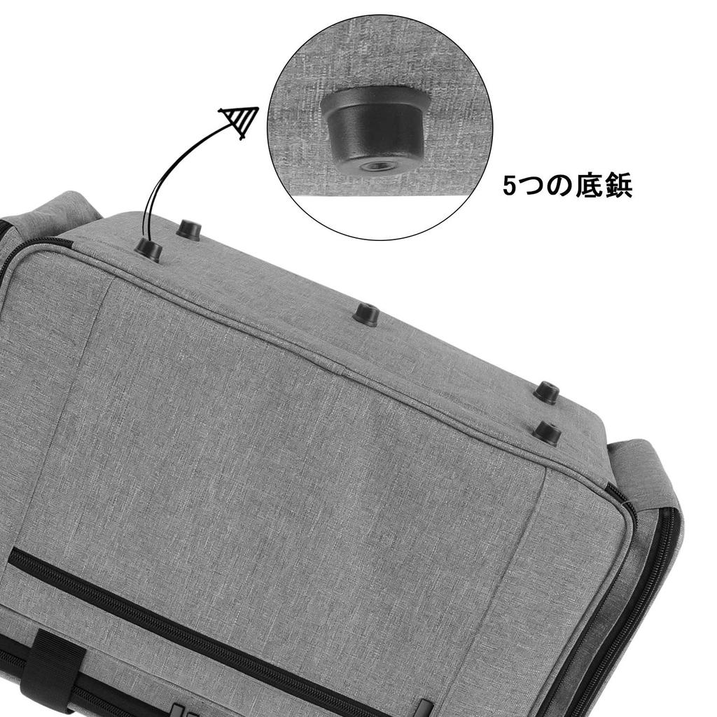 Luxja Sewing Machine Case with Hardboard To Store Sewing Tools Cushioned (Gray)