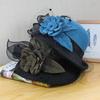 Wool Hat Women Autumn and Winter British Retro Basin Hat European and American Mesh Flower Hat