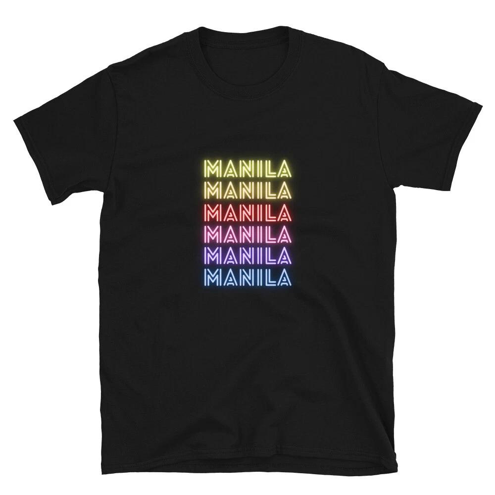 Manila City Bright Graphic Design T-Shirt M