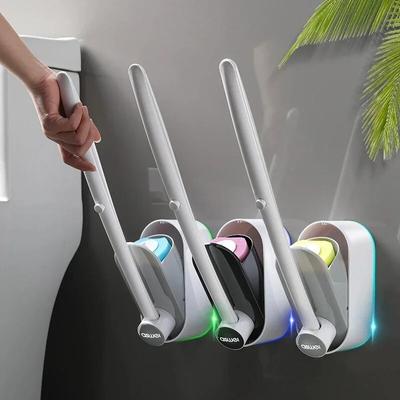 Escova de toalete descartável da parede para acessórios do wc conjunto de escova de toalete do punho longo para casa do banheiro sem becos sem saída ferramentas de limpeza