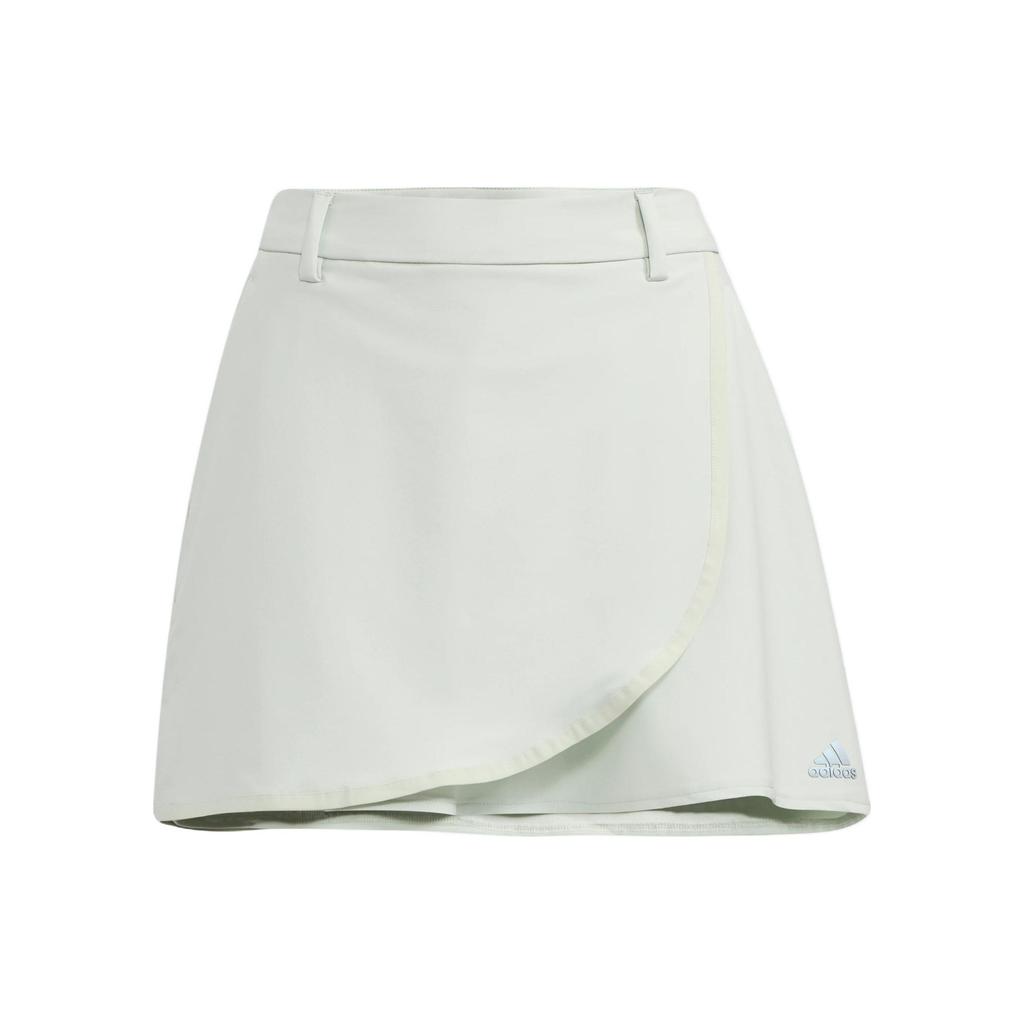 Adidas Super Stretch Sk Logo Label Waistband Comfortable Casual Skirt Women Skirts Linen-Green HG1718
