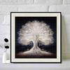 New Arrival 5D DIY Full Circle Diamond Painting "Silver Tree" Embroidery Cross Stitch Home Decor Gift
