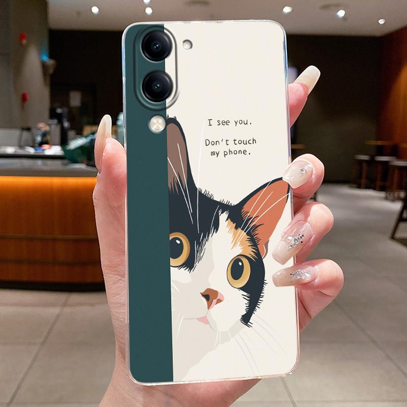 Casing For Vivo Y04 Case Luxury Dragon Cute Cool Boys Girls Back Cover For VivoY04 Vivo Y 04 Y29s Y29t 5G Transparent Phone Case