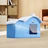 Cooling House Portable Foldable Insulated with Absorbent Bag and Ice Pack Pet Shelter House Puppy Kitten Tent for Outdoor Indoor