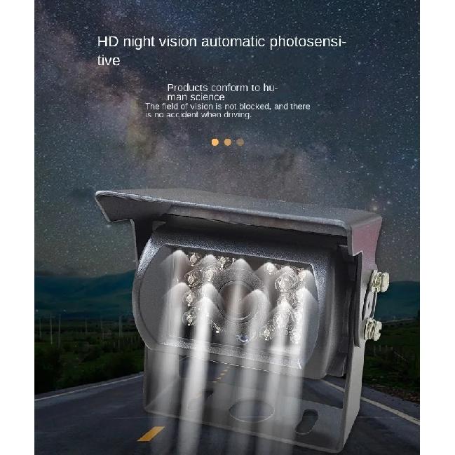 Truck harvester bus CVBS/CCD/NTSC reversing camera HD infrared night vision waterproof reversing image 12-24V universal