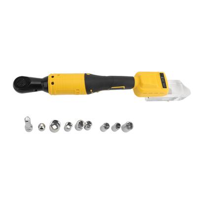 3 8in Brushless Ratchet Wrench 90 Degree 300 RPM 200 N.m LED Ratchet Wrench with 10 11 12 13 14 15 17mm Socket 21 V