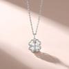 Silver Jewelry S925 Sterling Silver Clover Necklace Accessory Design Jewelry Love Choker Heart Pendant