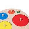 Educational Wooden Pegboard Puzzle Set for Shape Recognition And Sorting