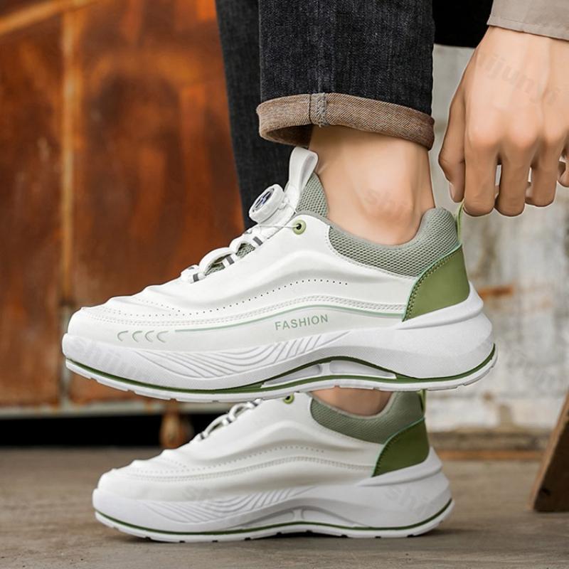 Breathable Men's Vulcanized Shoes Autumn Outdoor Non Slip Platform Sneakers Comfort Height Increase Wear Resistant Casual Shoes