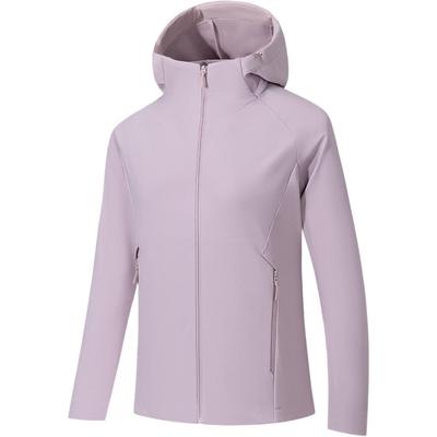 Anta Champion Outdoor Wander Serie Reißverschluss Kapuze Einfarbig Lässig Vielseitig Fleece Softshell Jacke Damenjacken 162610615-4