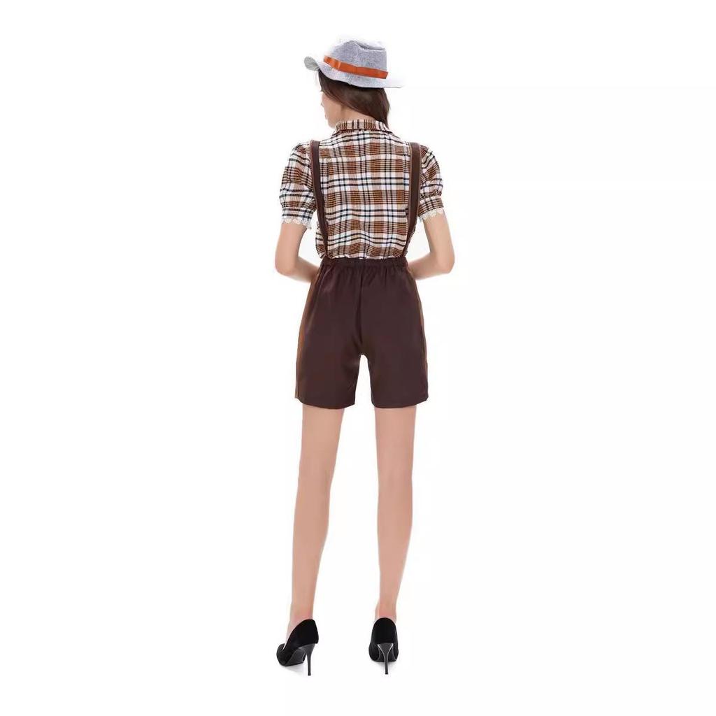 Dospělý Unisex Oktoberfest Lederhosen Kostýmový Set pro Pódiové Vystoupení