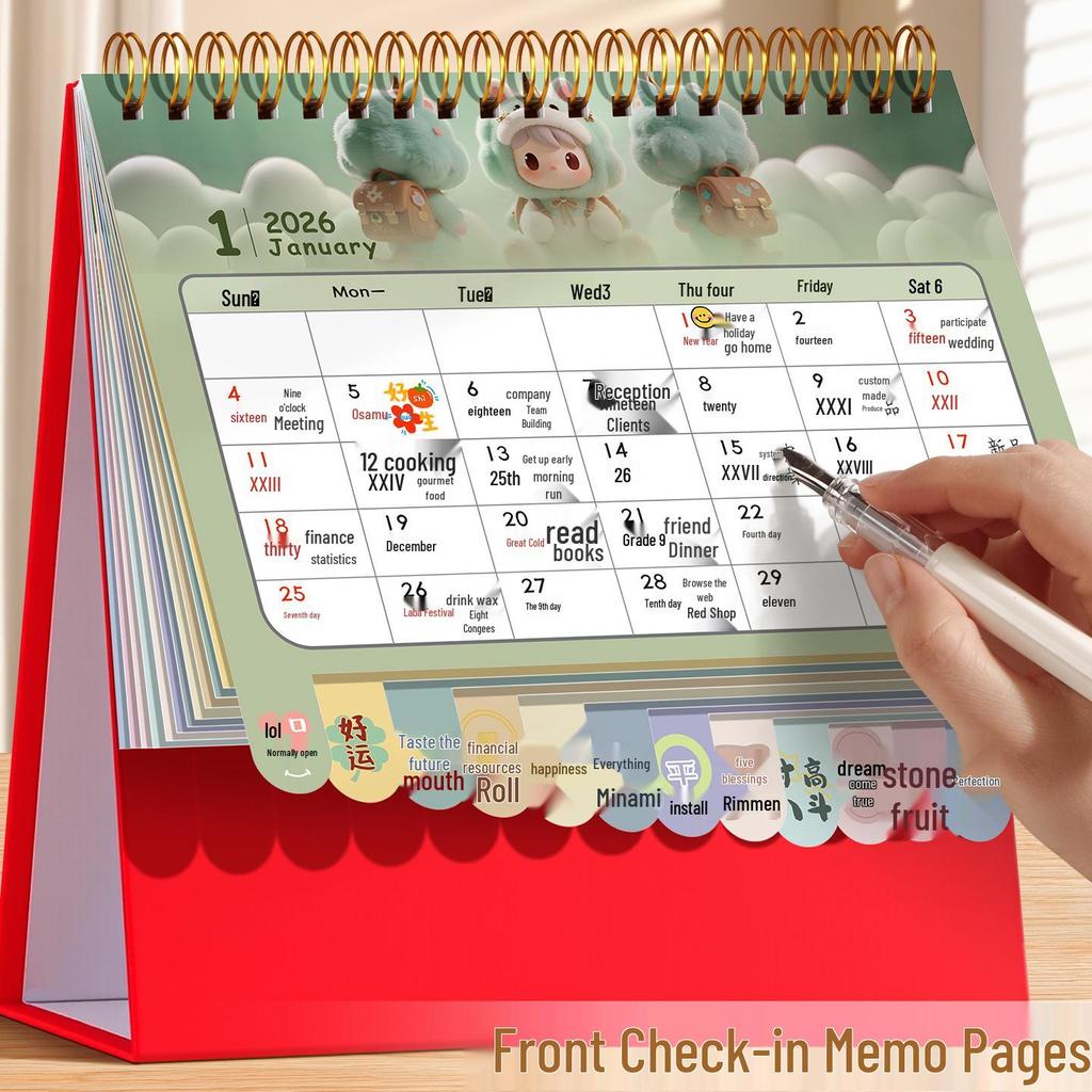 2026 Desktop Custom Memo Calendar - Creative Enterprise Edition with Logo Imprint