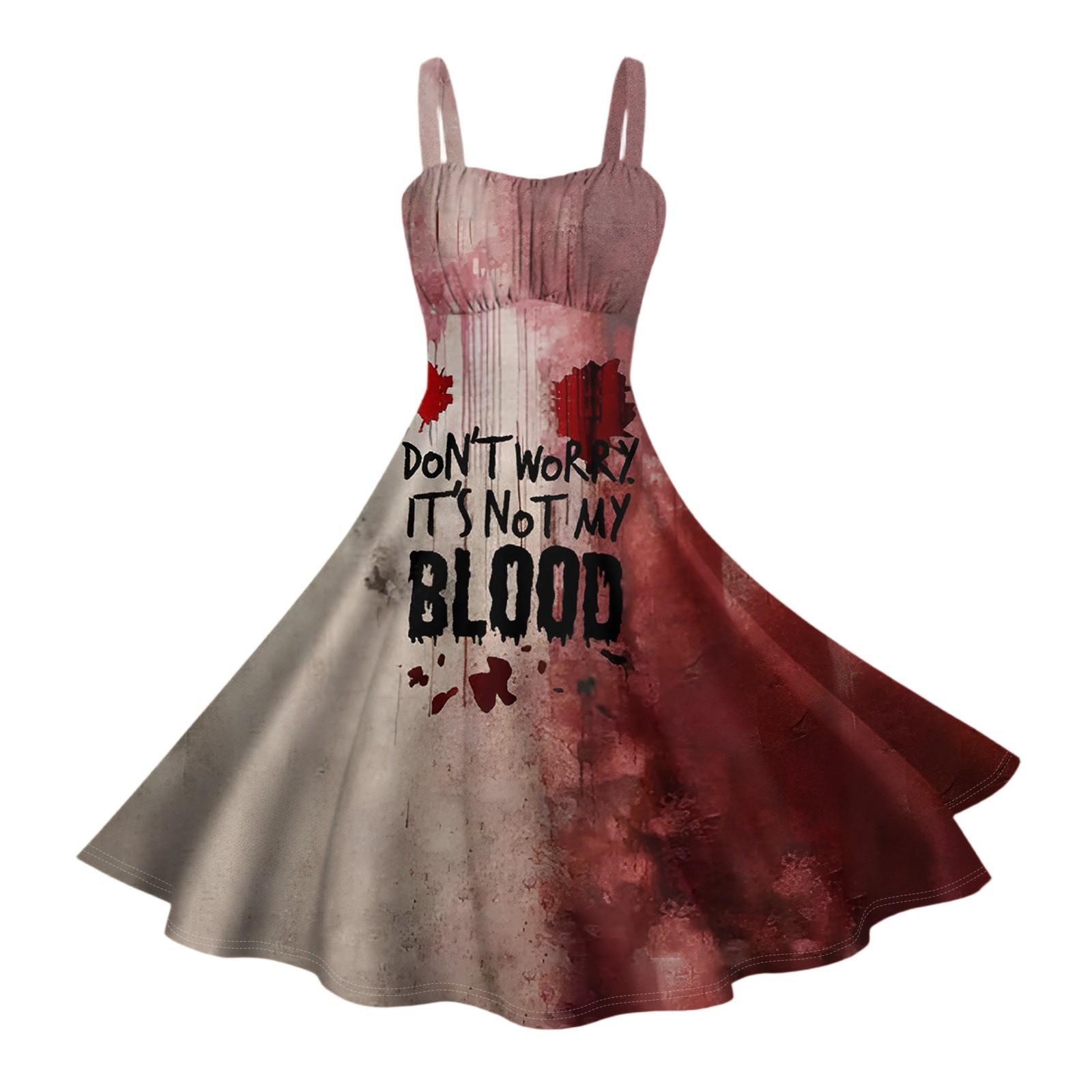 

Женские винтажные платья без рукавов, плиссированные, в стиле пэчворк, милые, с А-силуэтом, с принтами на Хэллоуин XXL