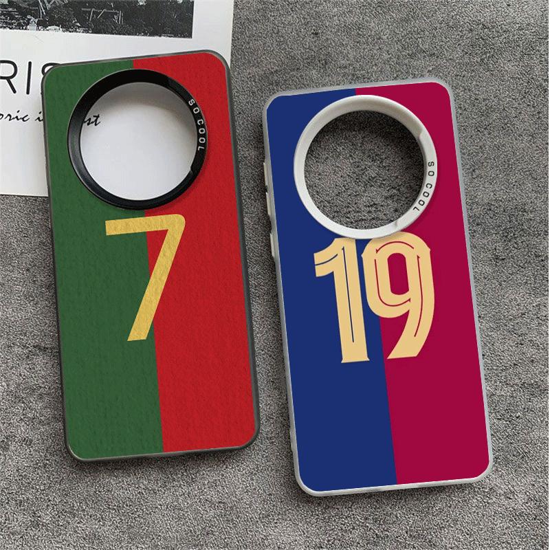 Futbolowy Numer 7 10 19 Odporne na Wstrząsy Etui na Telefon dla Xiaomi Redmi Note 15 14 13 12 Pro Plus 11 11S 11T 5G Pokrowiec Anty Upadkowe Fundas